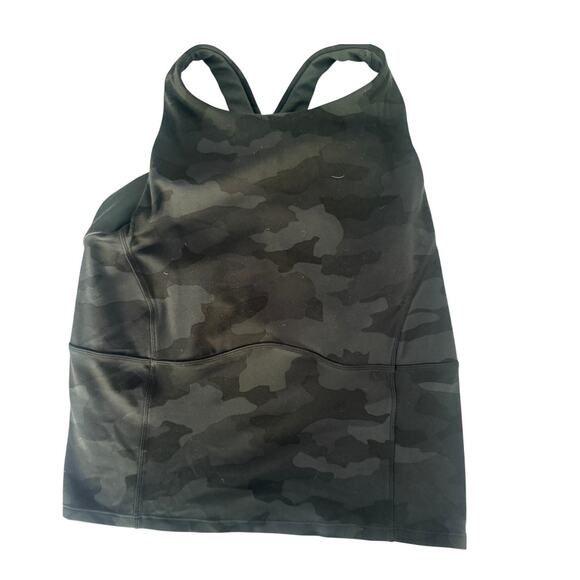 Lululemon Key to Balance Yoga Tank Top Diamond Dye Graphite Size 8 - Picture 3 of 4